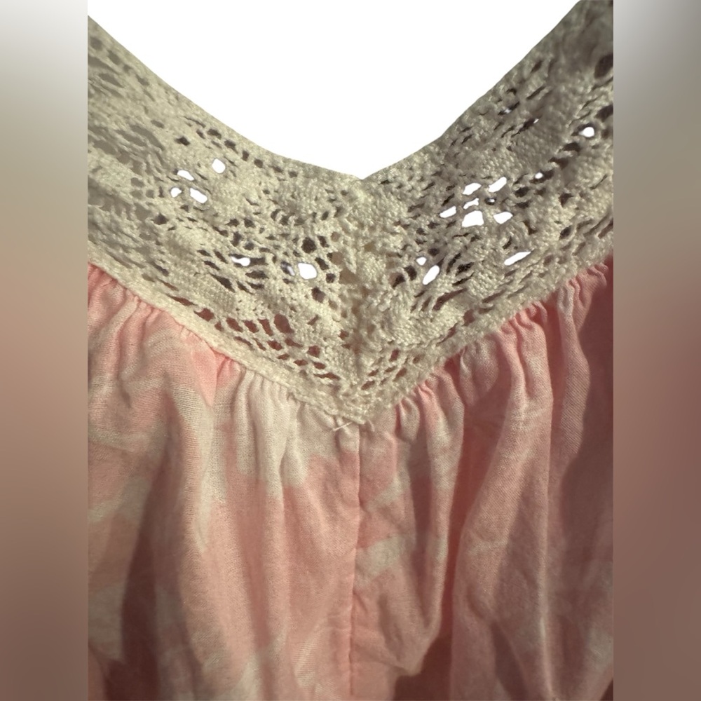 Joyspun lightweight nightgown size 3X cotton lace romantic floral Y2K coquette - Picture 2 of 7